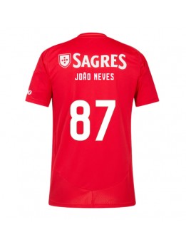 Billige Benfica Joao Neves #87 Hjemmedrakt 2024-25 Kortermet